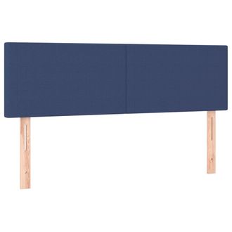 vidaXL Cabecero Con Led De Tela Azul 144x5x78/88 Cm Vidaxl