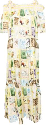 Camilla Abito lungo con spalle scoperte - Giallo