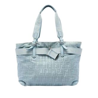 Fendi Bolso Tote Pre-owned de Nailon - Pre-owned - Mujer - Azul - ONE SIZE