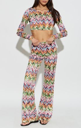 Missoni Short Top With Long Sleeves, Womens, Multicolour