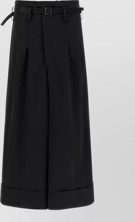 Junya Watanabe high rise shorts pleated waist belt loops