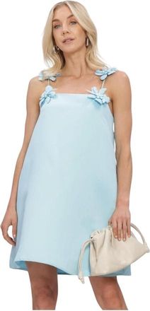 Y.A.S Y.a.s, Kleedjes, Dames, Blauw, S, Polyester, Douce Strap Midi Jurk