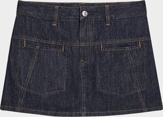 Helmut Lang Denim Mini Skirt