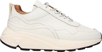 Buttero White Leather Low Top Mens Sneakers