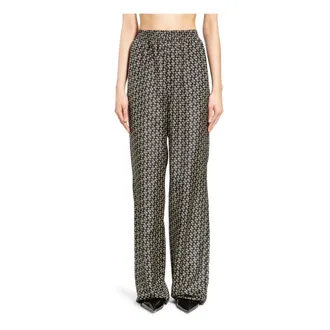 Petar Petrov Wide Trousers, female, Multicolor, Size: S Relaxed Wide Leg Trousers