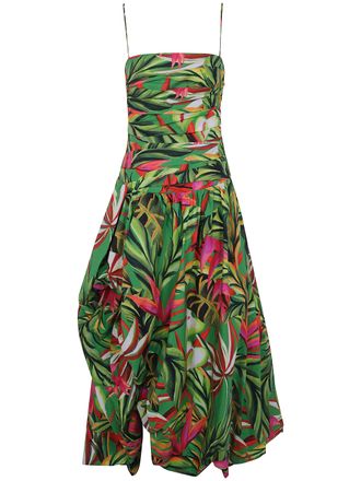 Farm Rio Dress Floral Pattern Tropical Dream