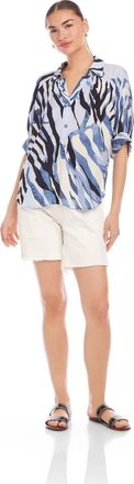Fifteen Twenty Yvette Blouson Sleeve Top In Print