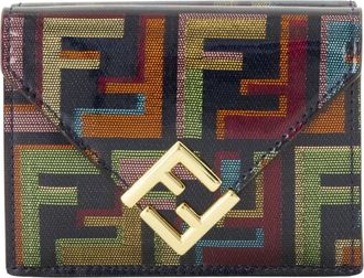 Fendi Wallets & Cardholders, female, Multicolor, Size: ONE SIZE FF Diamonds Wallet
