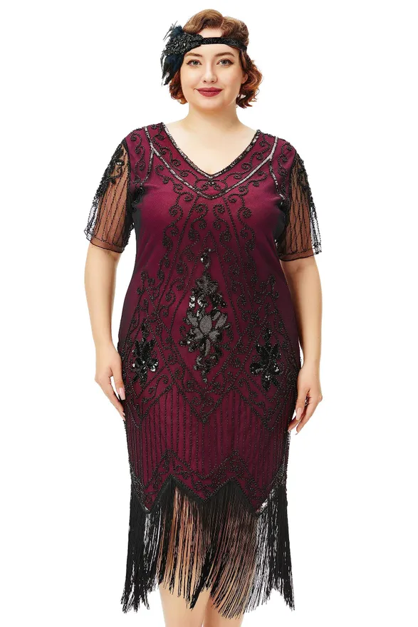 Plus size 1920 dress sale