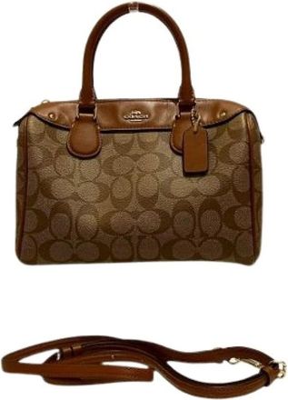Coach Pre-owned Handbags, female, Brown, Size: ONE SIZE Pre-owned Leather handbags