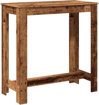 vidaXL Bar Table Old Wood 102x50x103.5 cm Engineered Wood Vidaxl
