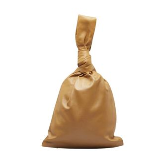 Bottega Veneta Pre-owned The Twist Knot Top Handle Bag Leather - Dames - Pre-owned - Bruin - Maat: ONE Size Leer