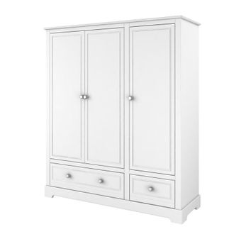 OEM Armoire 3 Portes 2 Tiroirs Bellamy Marylou Blanc