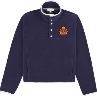 Sporty & Rich Felpa con applicazione - Blu