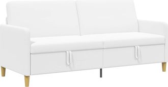 vidaXL Sof&aacute; Con Almacenamiento Blanco 192 X 78 X 87 Cm Poli&eacute;ster Vidaxl