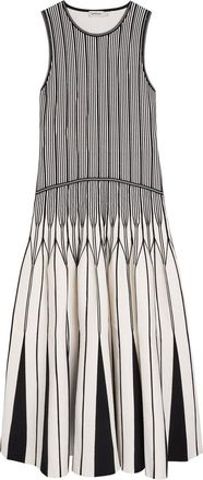 SIMKHAI Oaklen Patterned Knit Midi Dress - Black - XL (UK16 / XL)