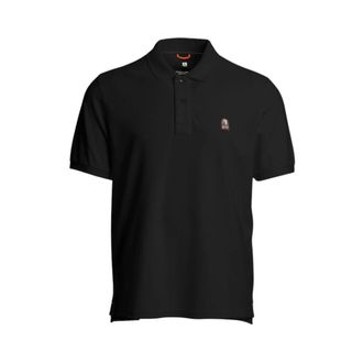 Parajumpers Polo Shirts, male, Black, Size: XS Patch Polo