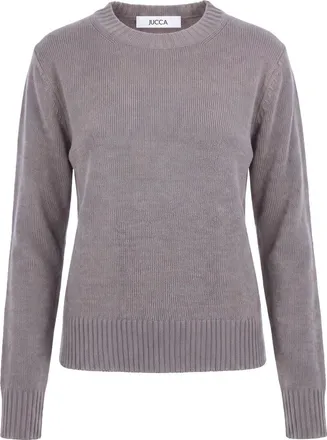 Jucca Truien & Vesten, Dames, Bruin, L, Round-neck Truien