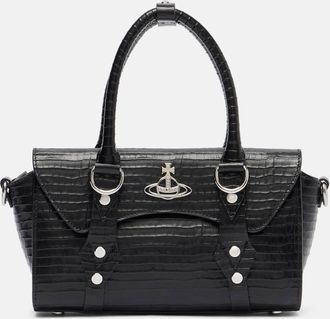 Vivienne Westwood Borsa Bettina Mini in pelle con stampa coccodrillo