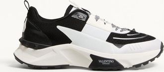 Valentino Garavani True Act Low Top Trainer In Mesh And Rubberised Fabric