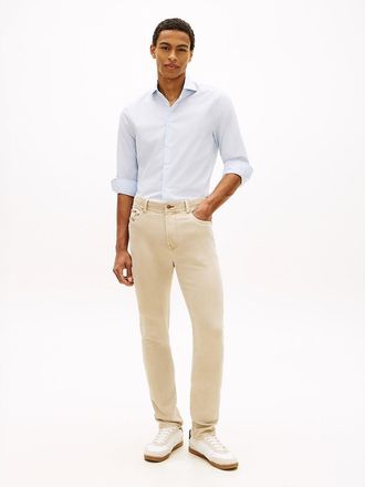 Tommy Hilfiger Mens Garment-Dyed Slim Jean - Sandalwood Pigment Dye - 28W x 30L