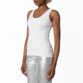 Ferragamo Second Skin Knitted Tank Top, Size Medium