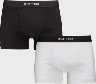 Tom Ford Men & apos;s 2-Pack Solid Jersey Boxer Briefs