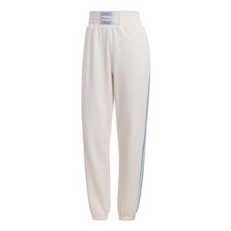 adidas (WMNS) adidas Originals High Waist Sweatpants White Blue IC8510