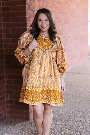 Tolani Astella Dress In Mustard