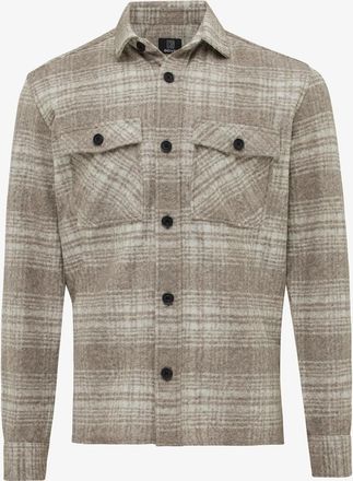 Genti Geruit overshirt midtown beige