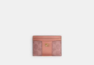 Coach Essential Card Case In Signature Canvas