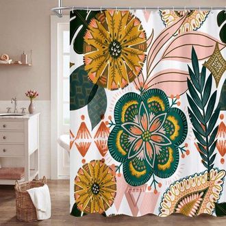OEM Cortina De Ducha, Talla 2xl, Alto 270 Cm Ancho 180 Cm, Cortina Divisoria, Tela Para Cortina De Ducha, Cortina De Ba&ntilde;o Impermeable