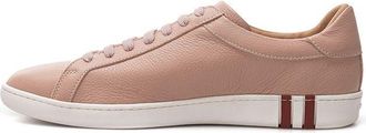 Bally Womens Pink Leather Low Top Sneakers