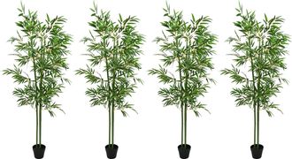 vidaXL &Aacute;rbol De Bamb&uacute; Artificial 4 Uds. Verde 60 X 18 X 190 Cm Vidaxl