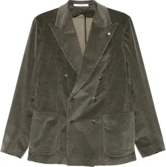 Tagliatore Double-breasted Corduroy Blazer