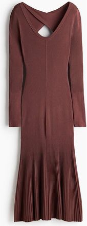 H&M Twist-detail Dress in Brown at Nordstrom, Size X-Small
