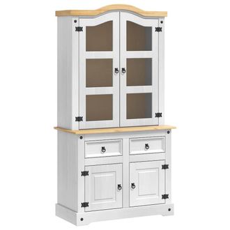 vidaXL Aparador Corona 100 X 48,5 X 179 Cm Madera De Pino Macizo Vidaxl