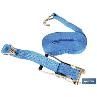 cofan Cofan - Cto Trincaje Ganch. Cerrad. 8000kgx8mts, Con Capacidad De Carga Desde 1.500 Hasta 8.000 Kg. Con Cinta Poli&eacute;ster De Grueso Especial, De 8 Metro