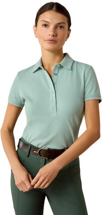 Ariat Womens Prix 3.0 Polo Shirt in Blue Surf, Size X-Small, by Ariat