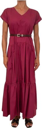 Kocca Kleedjes, Dames, Rood, S, Katoen, Marinna Jurk