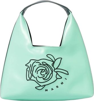 Marni Diamond Bag - Dames - Tassen - Blauw - Maat: ONE Size Zijde