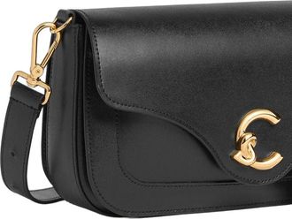 Coccinelle Womens Handbag Black Calf Split