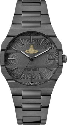 Vivienne Westwood Accessoires, Heren, Zwart, ONE Size, The Bank 37mm Quartz Horloge