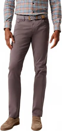 Johnnie-O Carmel Sateen 5-Pocket Pant - 32 In Pewter