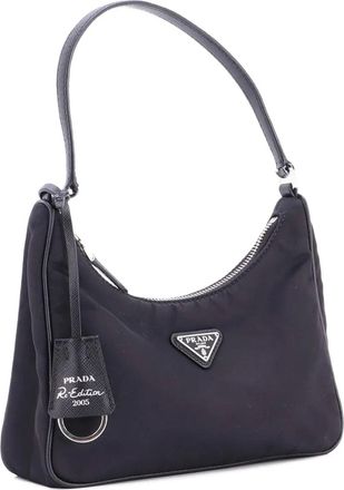 Prada Re-Edition 2000 Tessuto Mini hobo bag - Nero
