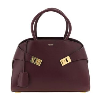 Ferragamo Bolso de mano Gancini Lock - Bags - Mujer - Rojo - ONE SIZE