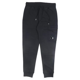 C.P. Company Sweatpants, male, Blue, Size: XS Diagonal Fleece Cargo Sweatpants
