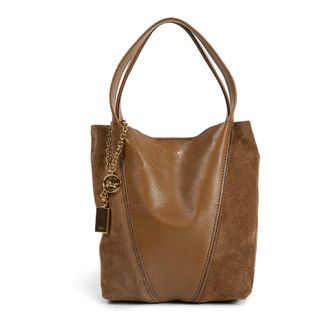 Chlo&eacute; Bucket Bags, female, Brown, Size: ONE SIZE Spin Small Tote Bag