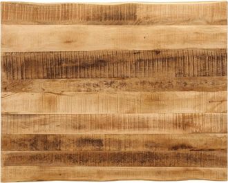 vidaXL Piano Tavolo Bordi Vivi 110x80x3,8 Cm Legno Di Mango Grezzo