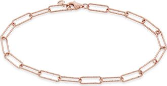 Monica Vinader Alta Textured Chain Link Bracelet in Rose Gold at Nordstrom